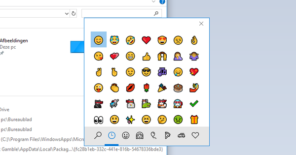 Com utilitzar la nova funció emoji a Windows 10